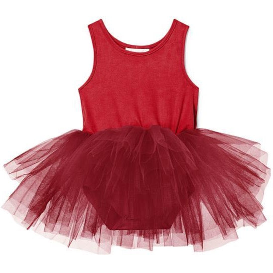 B.A.E. Tutu Dress | Suede Darcy Red