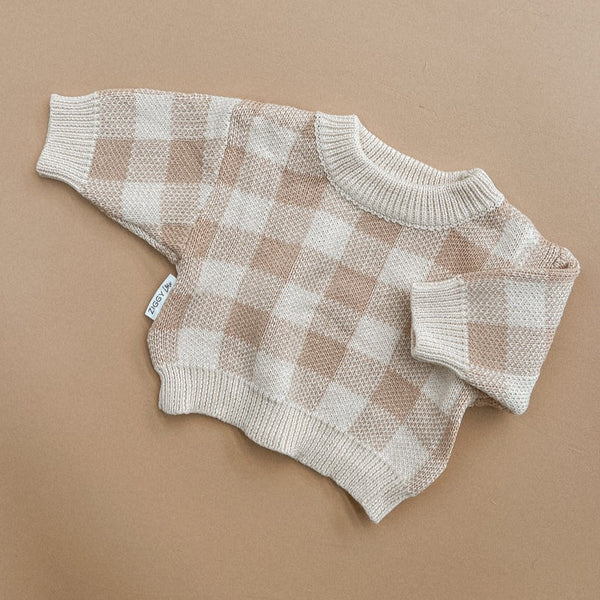 Jumper With Pants Set | Gingham