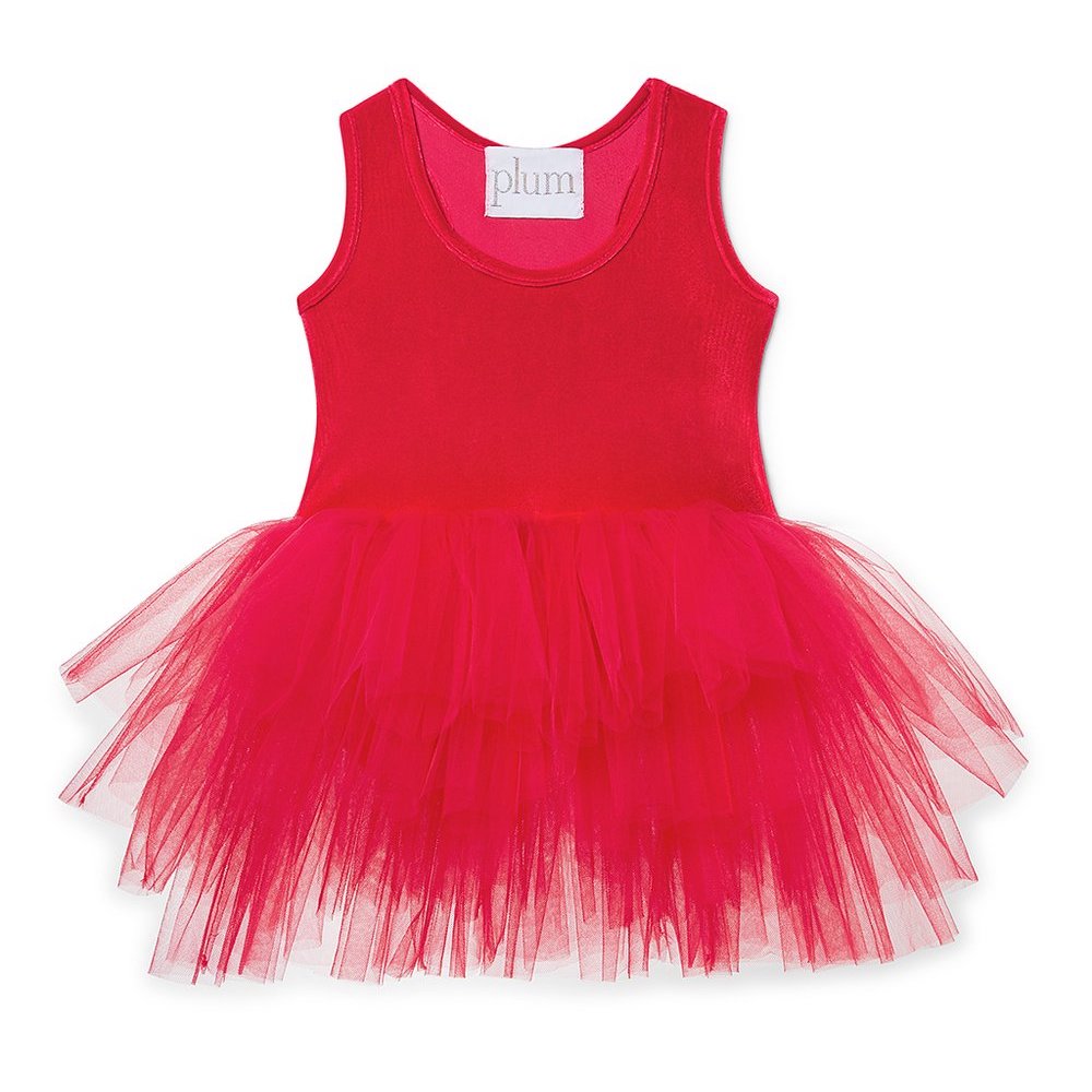 Iloveplum B.A.E. Velvet Tutu Dress Red