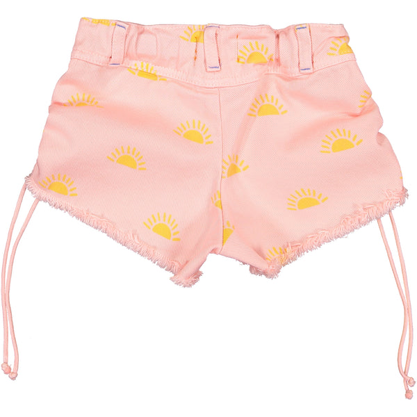 Shorts | Light Pink With Sun allover