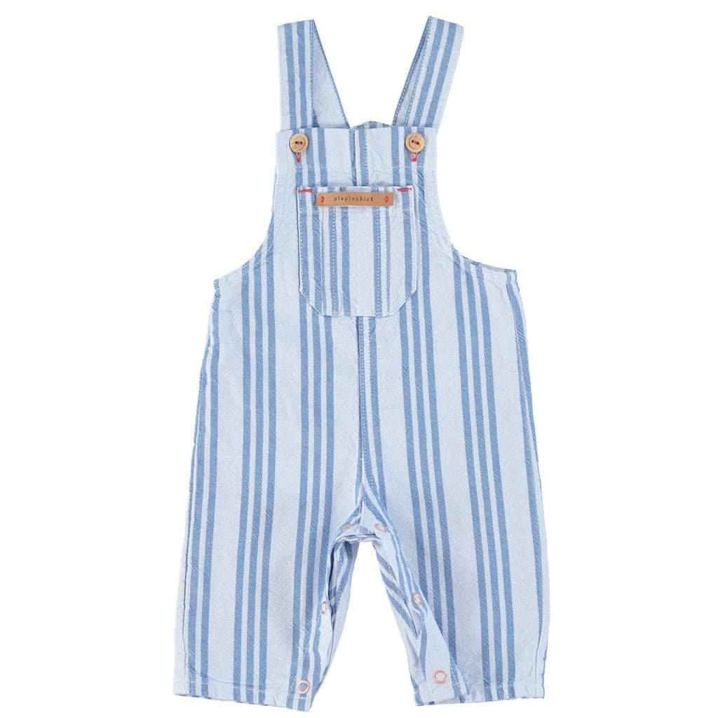 Baby Dungarees | Large Blue Stripes