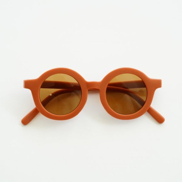 Original Round Sustainable Kids Sunglasses | Rust
