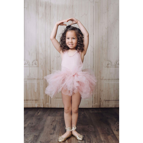 Dolly By Le Petit Tom Baby Ballerinas With Rribbons | Gold