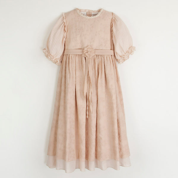 Special Occasion Dress With Embroidered Tulle | Pink