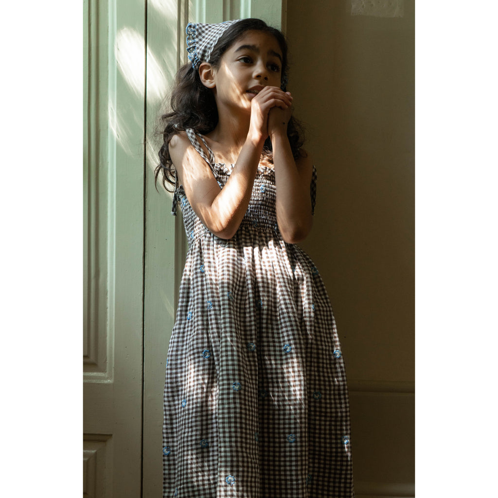 Olivia Dress | Gingham Floral