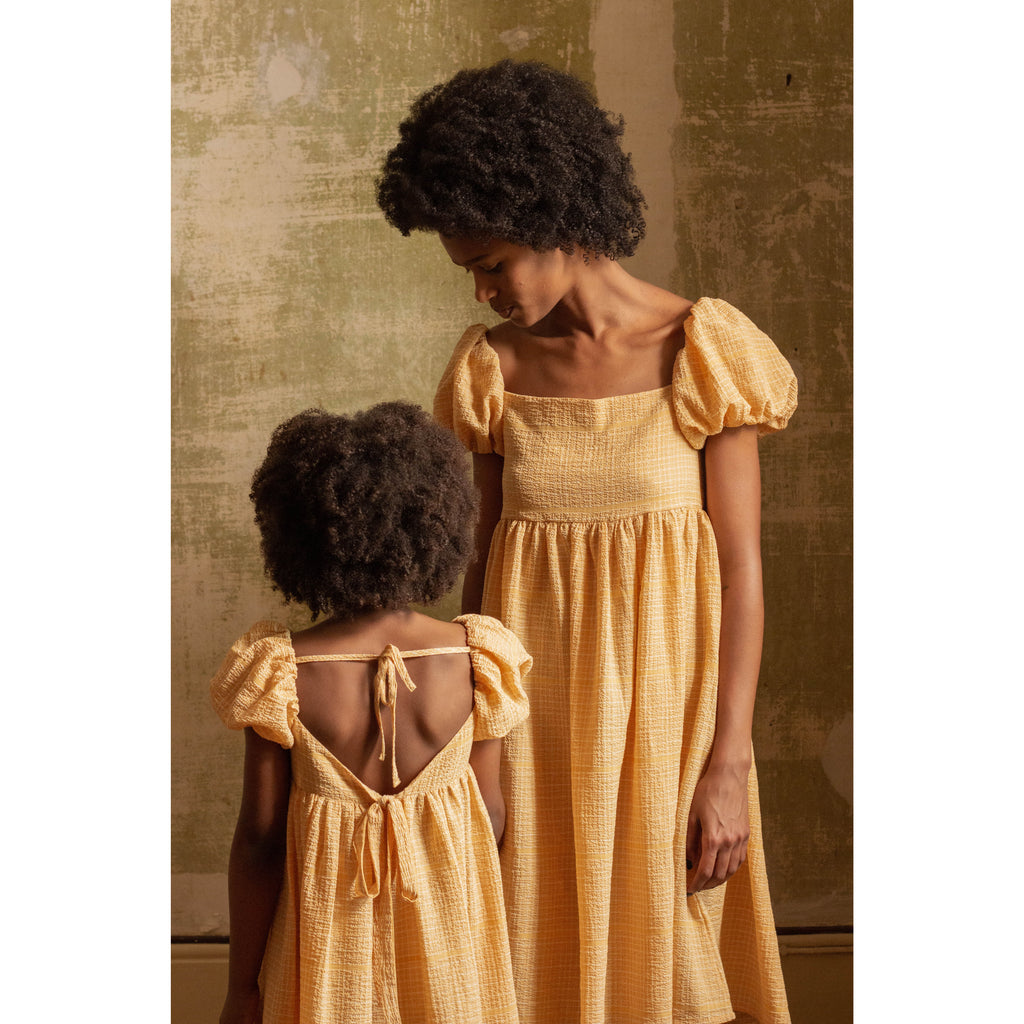bebe organic yellow dress Amina Dress
