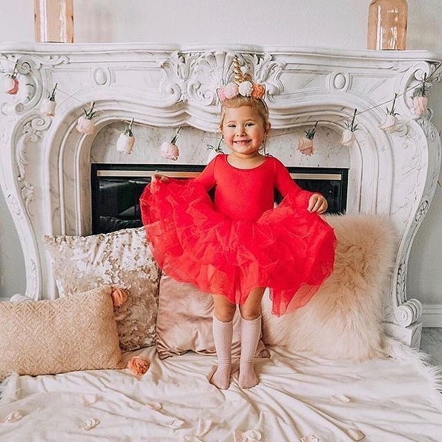 B.F.F Tutu Dress | Rosie Red Little Pinwheels B.F.F Tutu Dress | Rosie Red Little Pinwheels