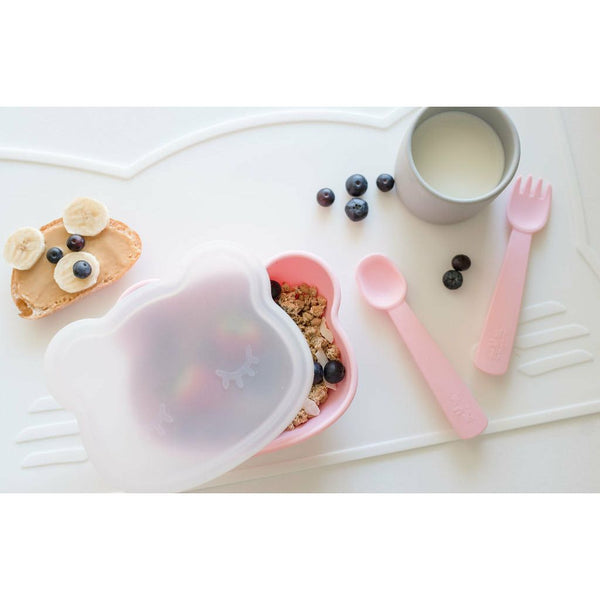 Feedie Fork & Spoon Set | Powder Pink