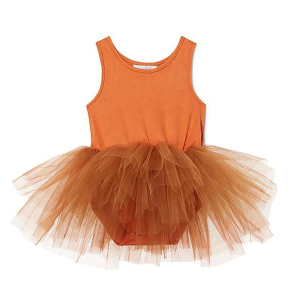 B.A.E. Tutu Dress | Suede Demi Orange