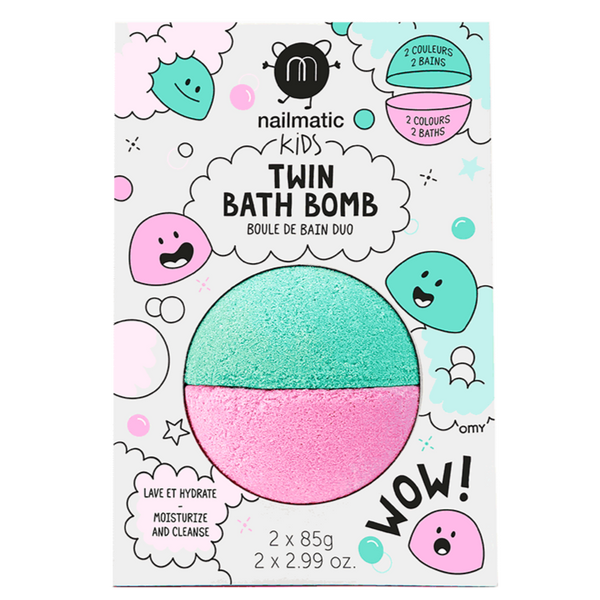 Bath Bomb | Twin | Pink & Lagoon Green