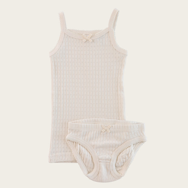 Pointelle Underwear Set | Ivory