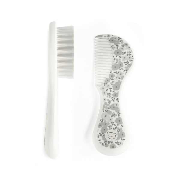 Brush And Comb | Grey Flowers
