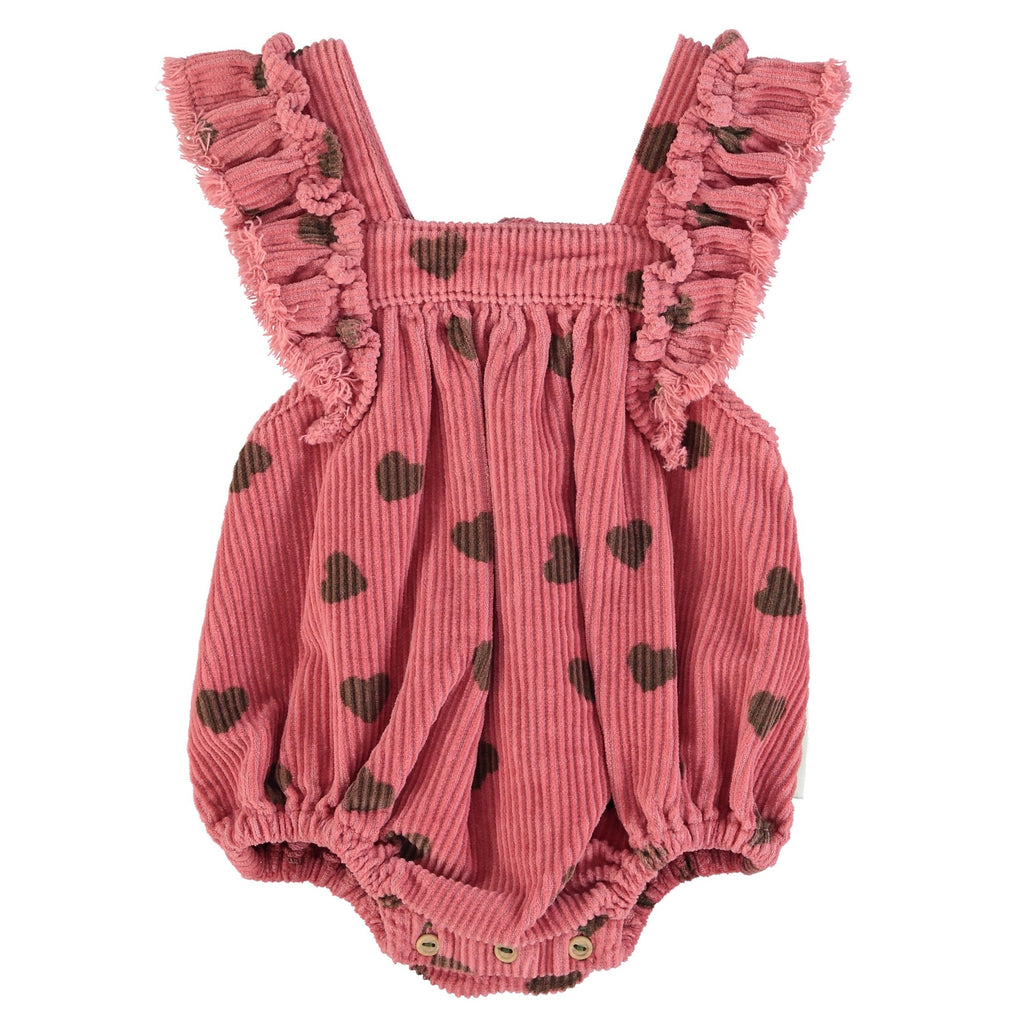 Baby Romper With Frills | Pomegranate