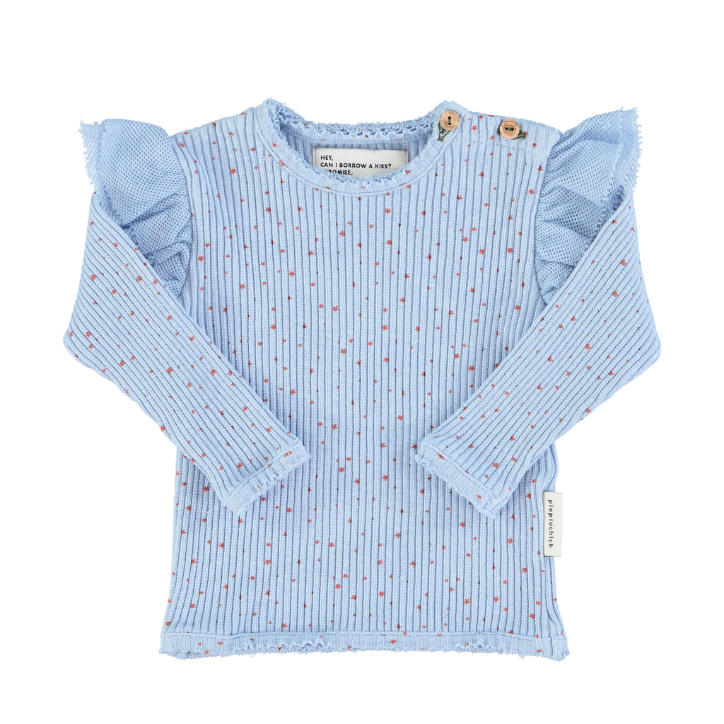 Baby Longsleeve With Frills | Light Blue