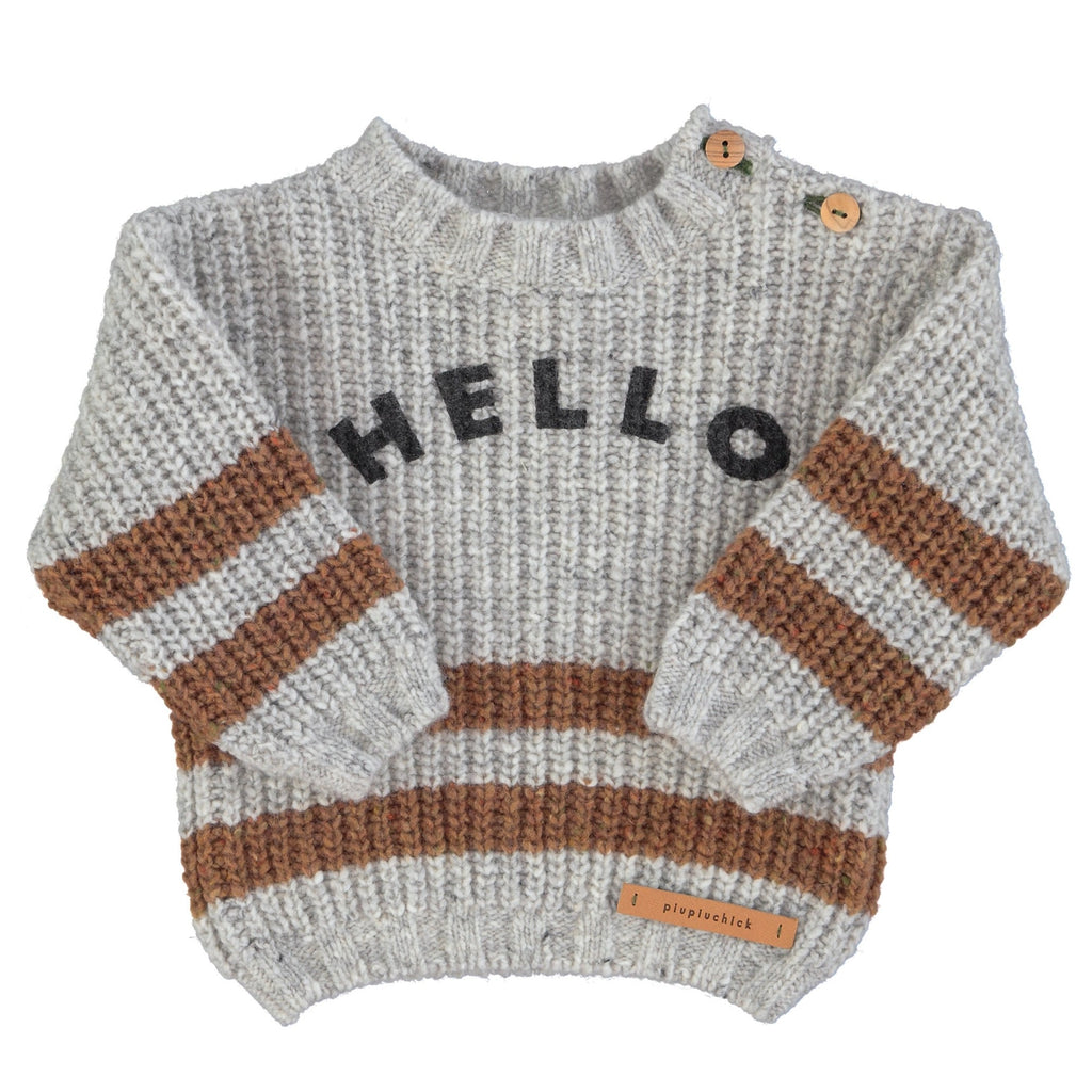 Knitted Sweater | Light Grey