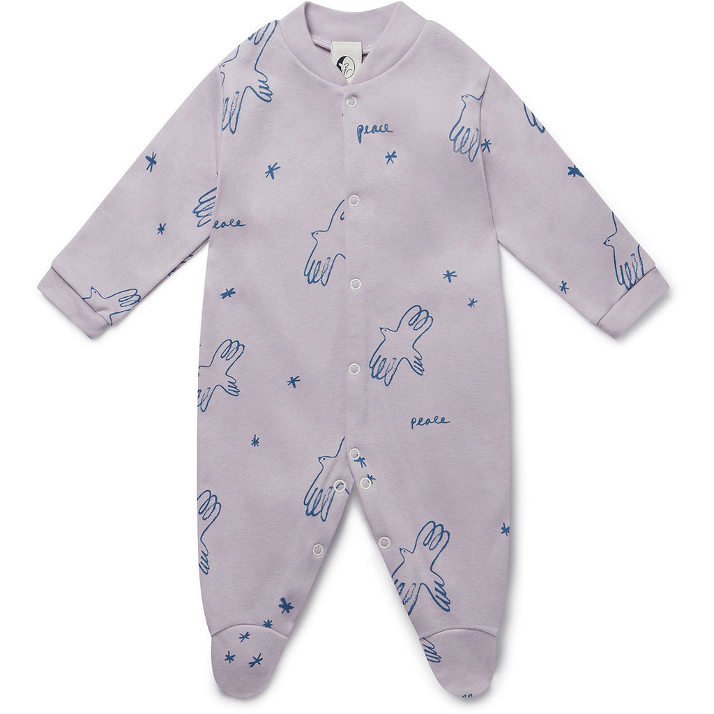 Baby Sleepsuit | Peace Lilac