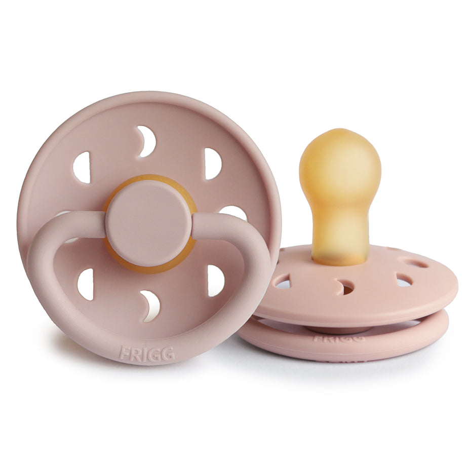 Moon Phase Natural Rubber Baby Pacifier | Blush