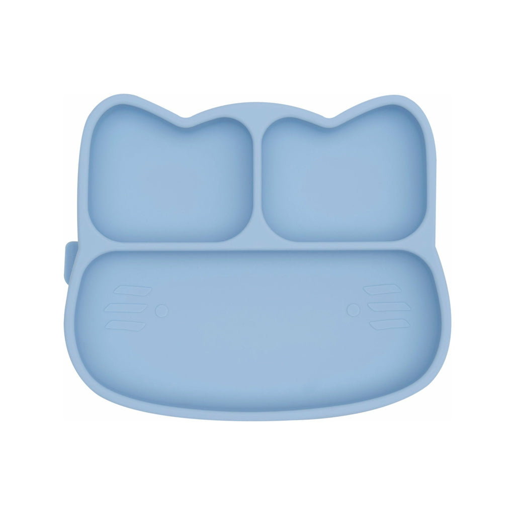 Cat Stickie Plate | Powder Blue