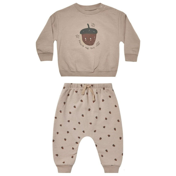Fleece Sweatshirt With Sweatpant Set | Acorn