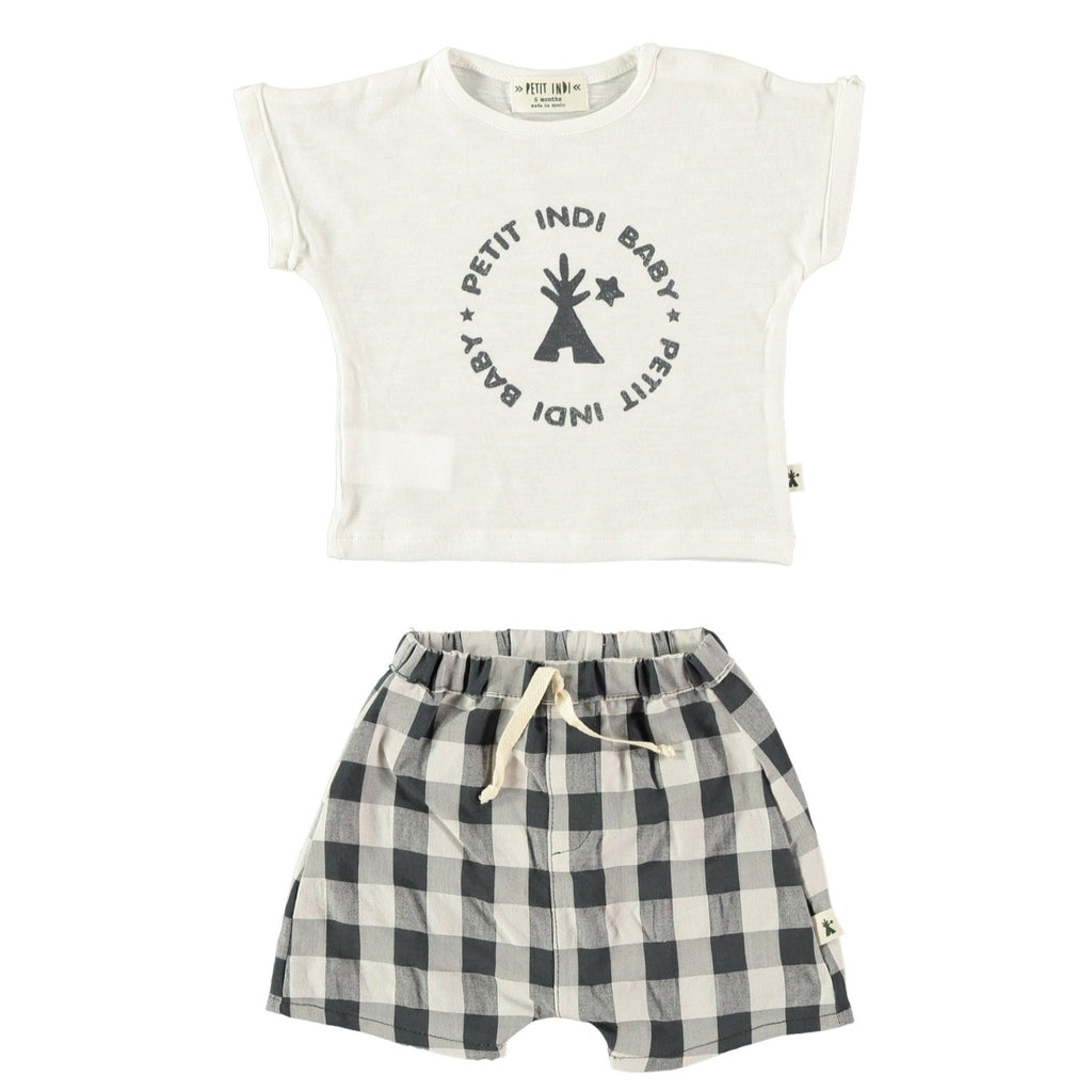 Baby T-shirt With Bermuda Pants Set