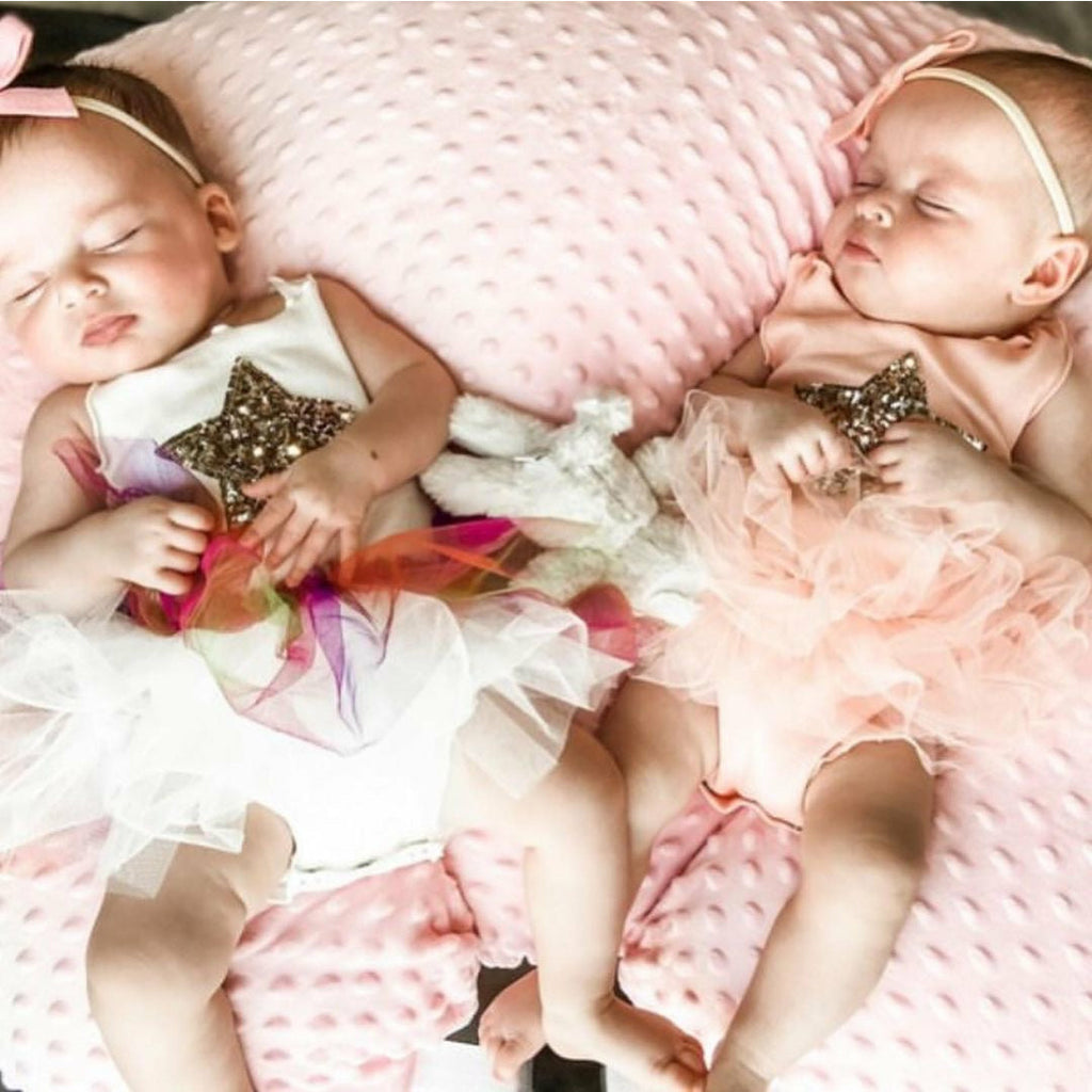 Baby Onesie Tutu | White & Pink