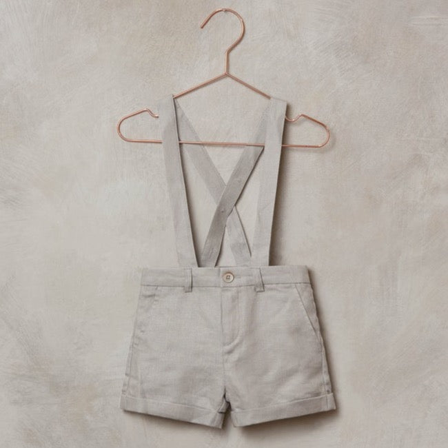 Suspender Shorts | Ash