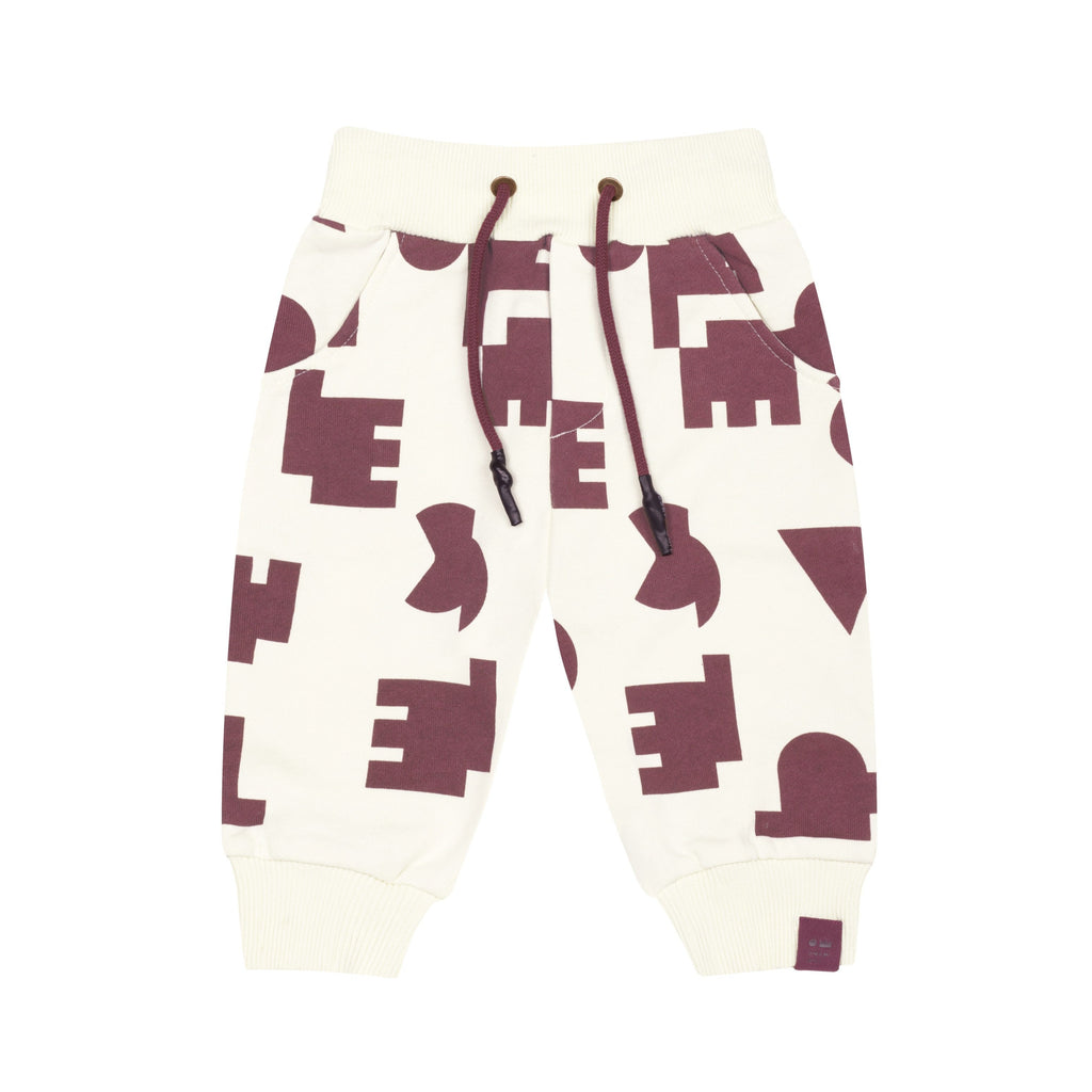 Baby Terry Joggers With Print l Off White