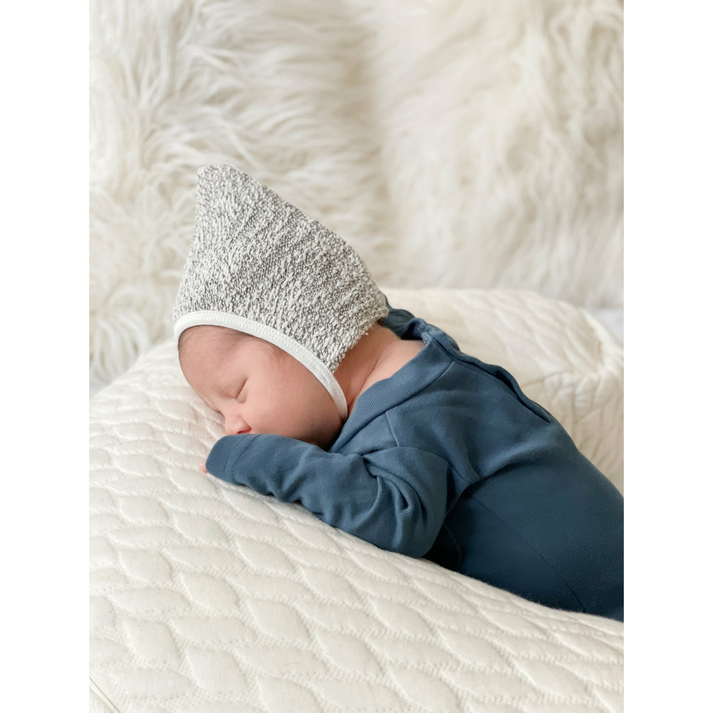 Organic Mock-Neck Baby Footie | Abyss