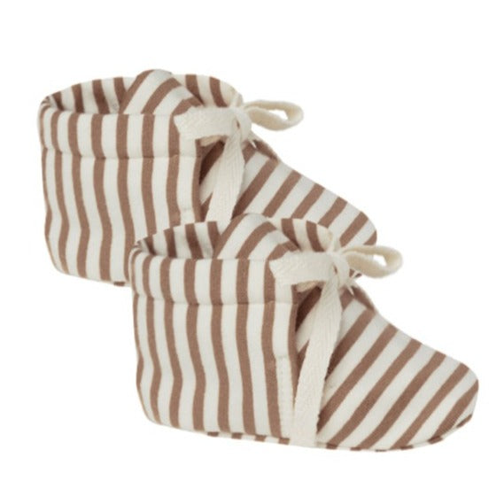 Baby Booties | Cocoa Stripe