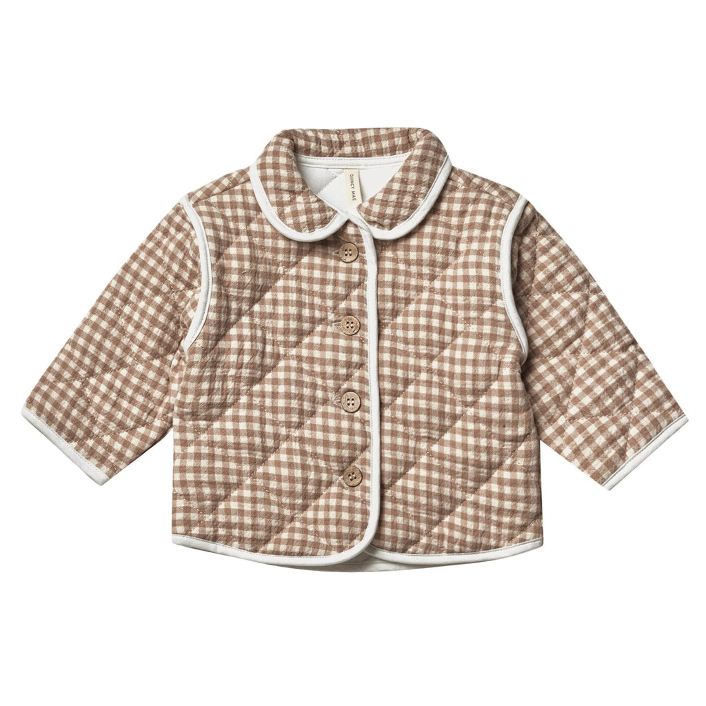 Quilted Jacket | Cocoa Gingham