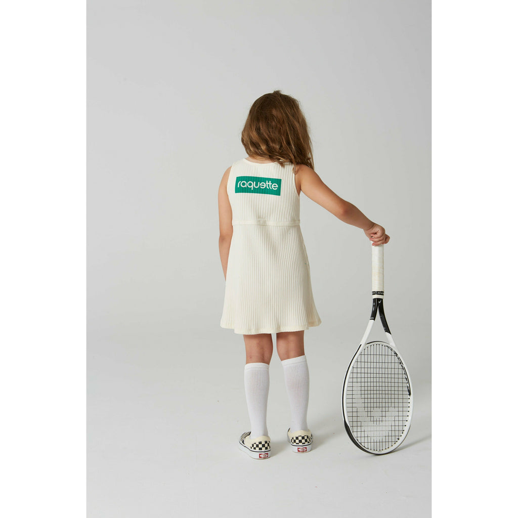 Baseline Rib Tennis Dress | Cream White Baseline Rib Tennis Dress | Cream White