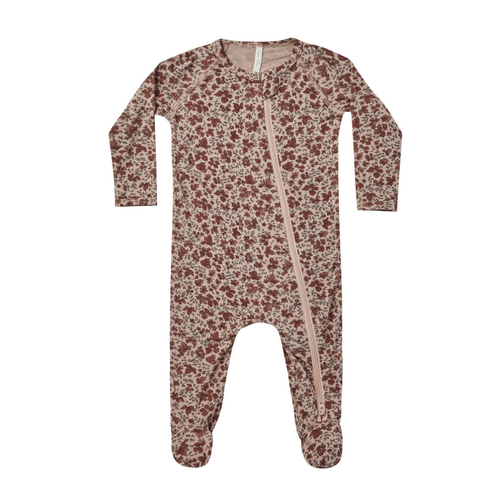 Footed Pajamas | Mahogany Floral