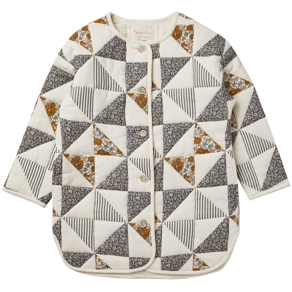 Quilted Longline Jacket | Patchwork