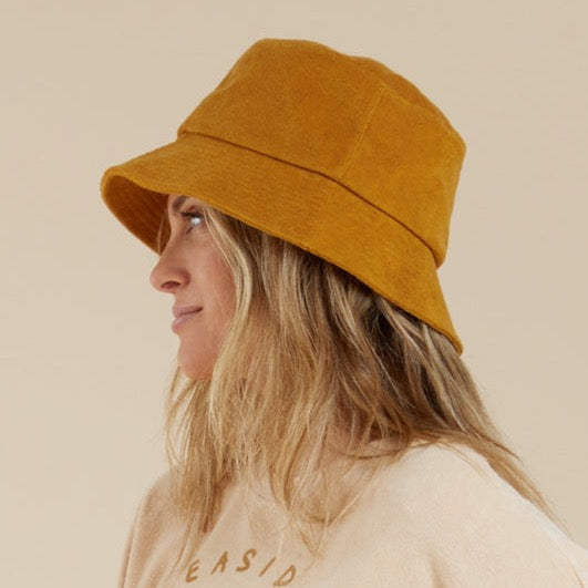 Terry Bucket Hat | Gold | Mom
