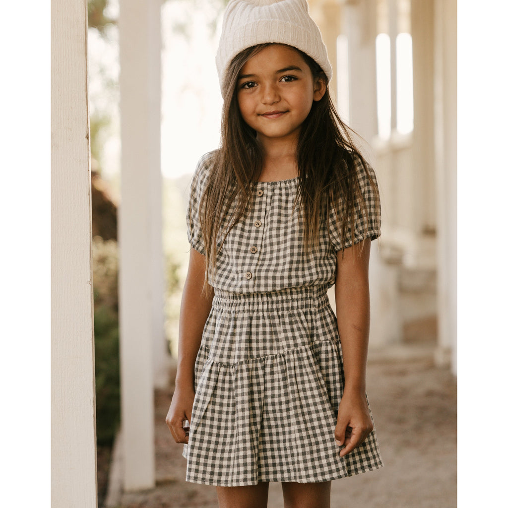 Skipper Top With Sparrow Skirt Set | Marine Gingham