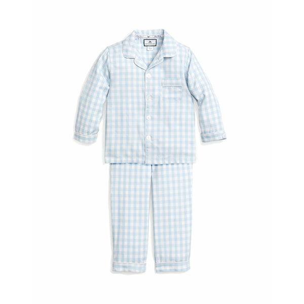 Light Blue Gingham Pajama Set