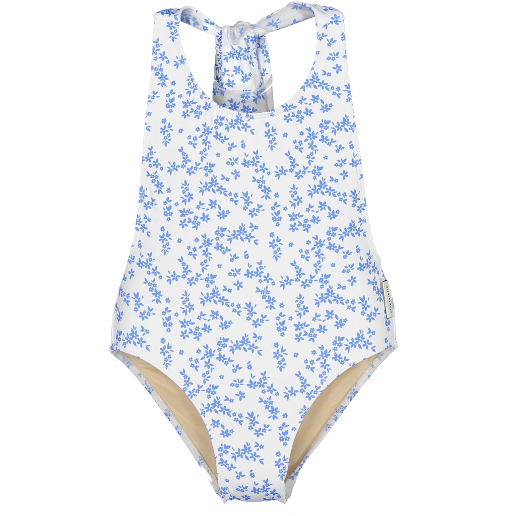 Swimsuit With Back Bow | Little Flowers Print