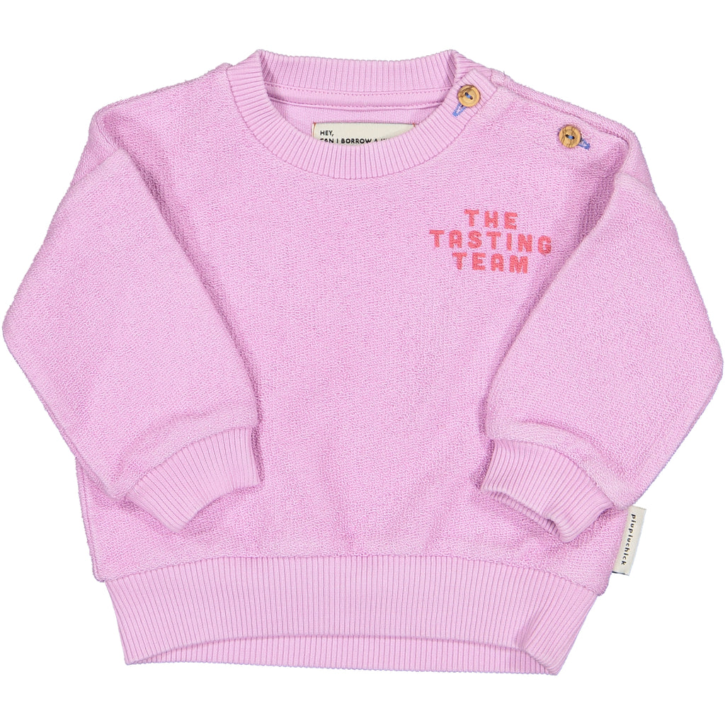 Baby Sweatshirt | Lavender With Ice cream Print