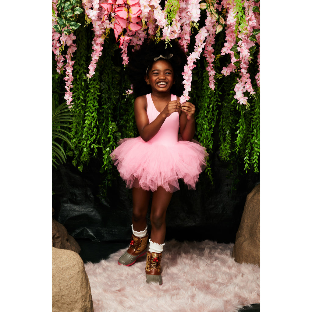 pink and black tutu dress 25393