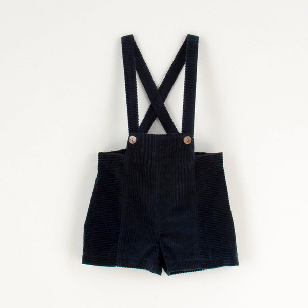 Dungarees With Crossover Straps | Black