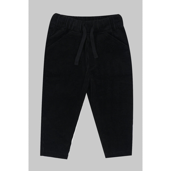 Terry Comfort Fit Pants | Black