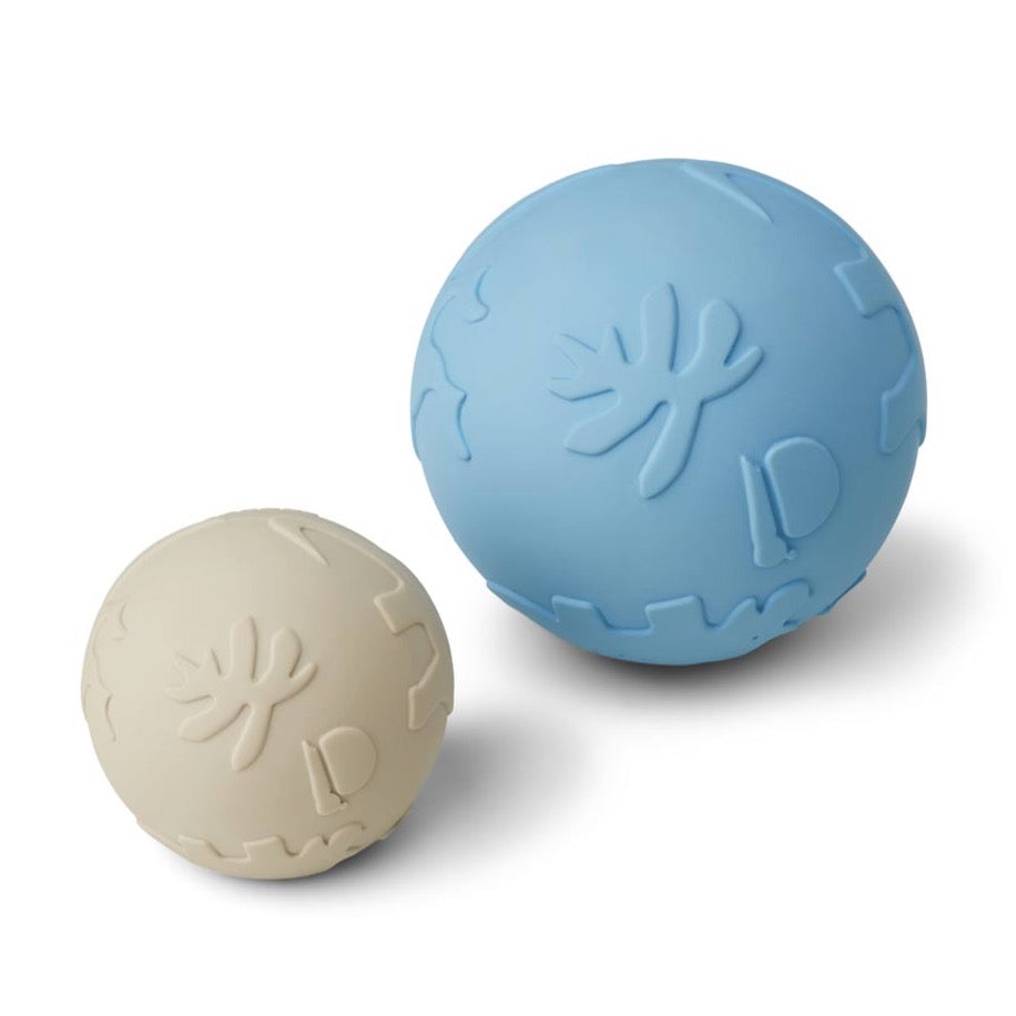 Thea Baby Ball 2 - Pack | Dino Sandy Sea Blue Mix