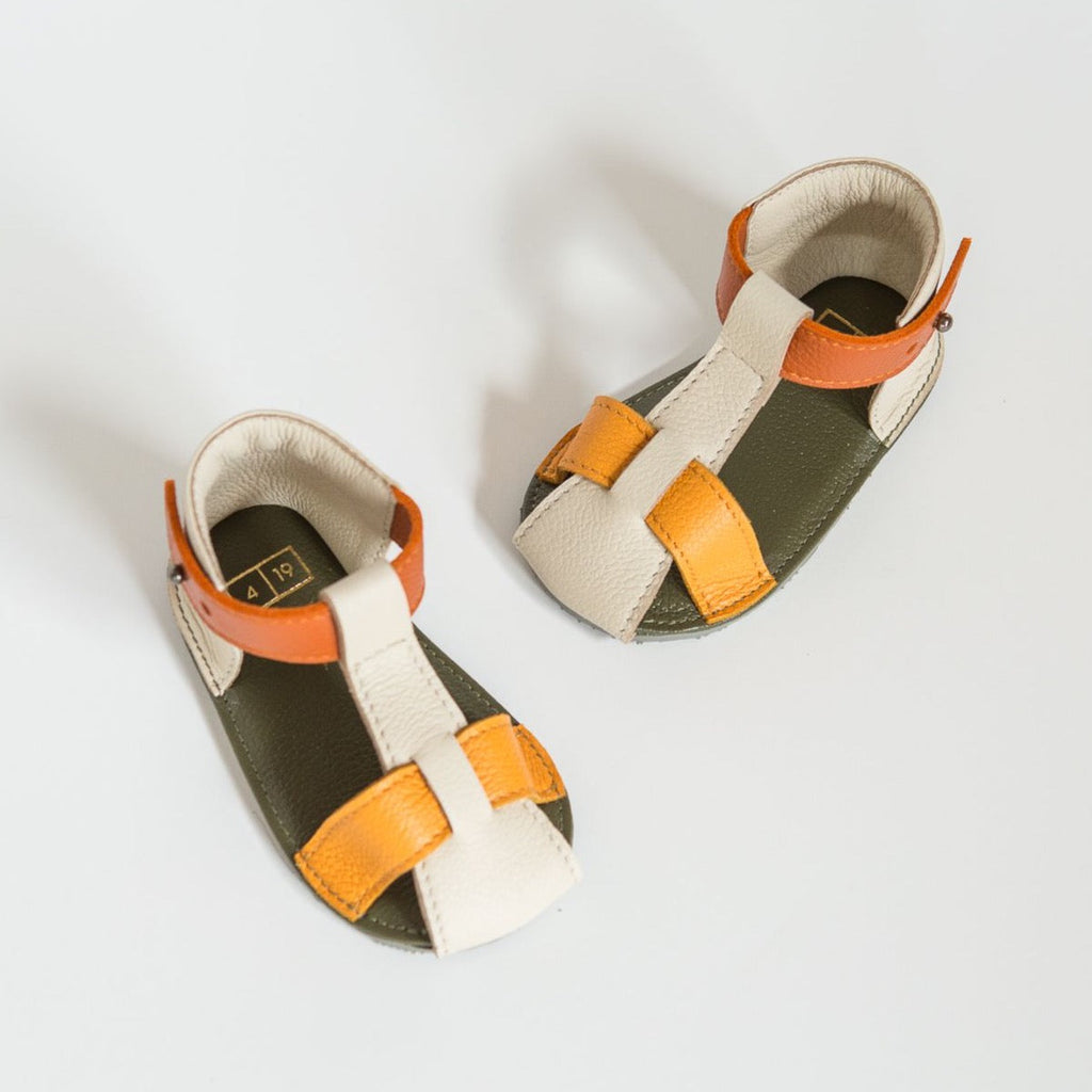 T-Strap Sandal | Coloblock
