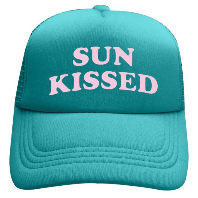 Sun Kissed Teal Trucker
