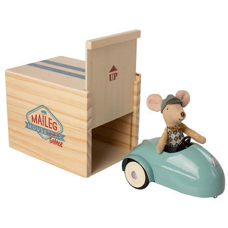 Mouse Car With Garage | Blue
