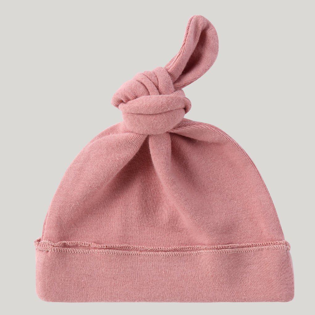 Knotted Hat | Pink Clay