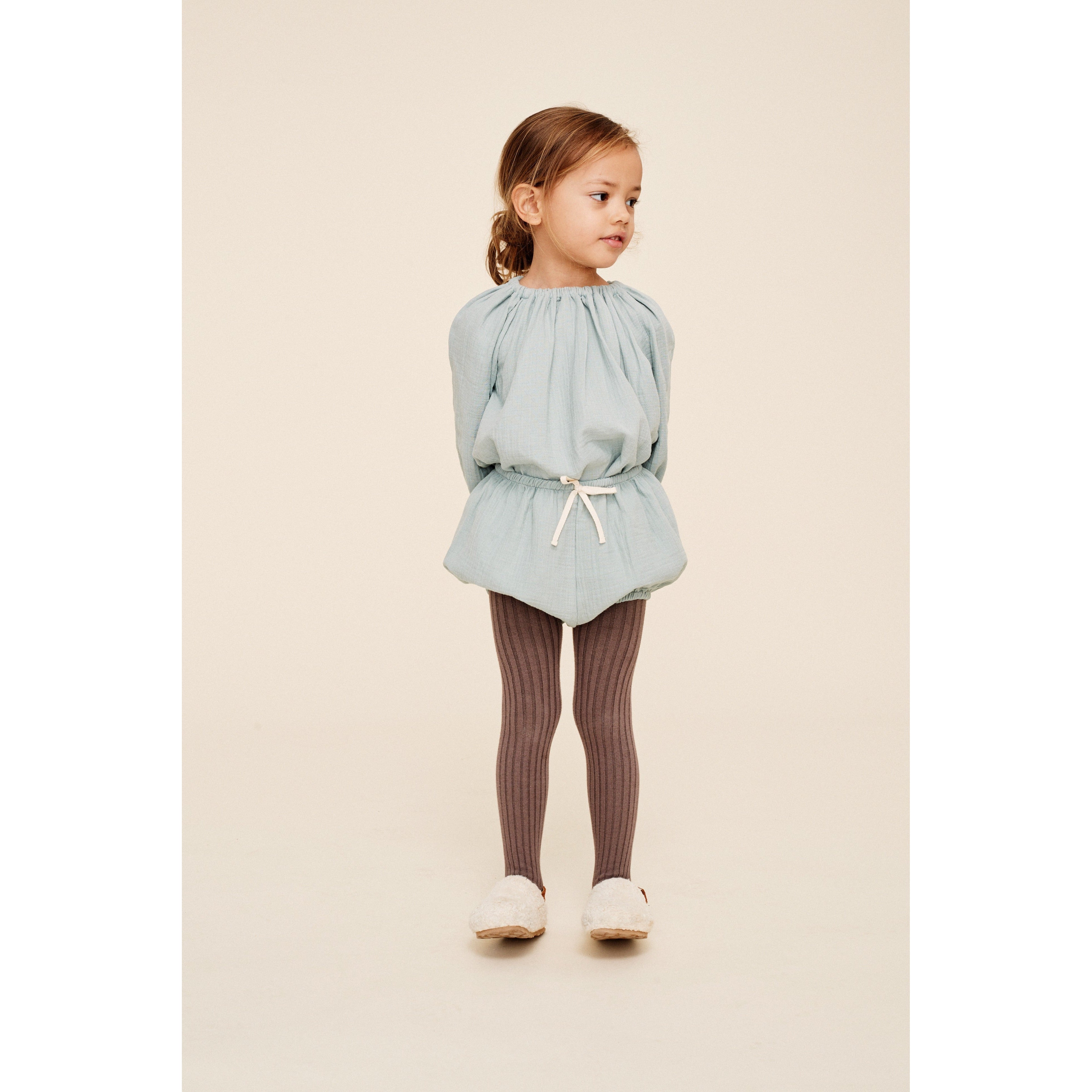 Emma Romper With Bloomer Set | Aqua Grey – Little Pinwheels