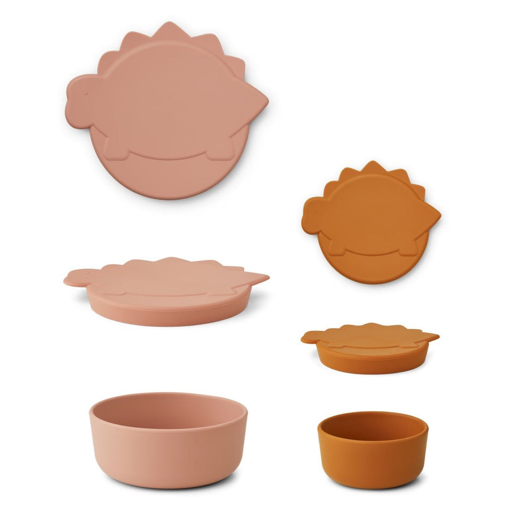 Olav Snack Box - 2 Pack | Dino Dark Rose & Mustard Mix