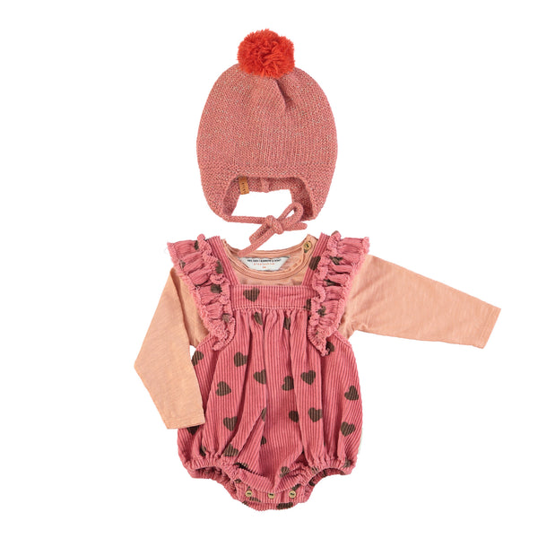 Baby Romper With Frills | Pomegranate