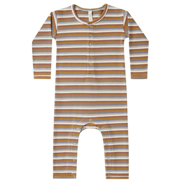 Ribbed Baby Jumpsuit | Multi Stripe